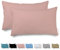 Veluna Home Kissenbezug 40x60cm - 100% Baumwolle(2er-Set) - Rosa - Dicht gewebt mit 57 Fäden/cm² - Kopfkissenbezug - Oeko Tex Zertifiziert - Renforcé Kissenhülle für Kissen mit Reißverschluss