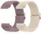 CeiBand 2 Stücke Geflochtenes Solo Loop Elastische Armband, 18mm 20mm 22mm Schnell Verstellbares Herren Damen Nylon Weiches Aatmungsaktive Sportbänder Uhrenarmbänder Ersatzarmband - Lila + Sternenlic