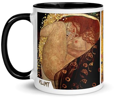 Chatcripant Taza Gustave Klimt Cuadro Arte Nuevo Pintura Decoración Árbol Vida Beso Judith Holofne Retrato Bloch-Bauer Vida Muerte