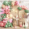 Jobkoo Luftballon Girlande Grün Rosa, 125 Stück Sage Grün Altrosa Apricot Ballongirlande Retro Rosa Salbeigrün Weiß Beige Hellrosa Latex Ballons für Boho Jubiläum Hochzeit Geburtstag Babyparty Deko