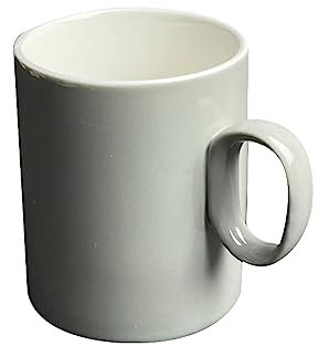 PWSHZ Jarras de Cerveza Taza de café aislada con asa Taza de Viaje Revestimiento de cerámica for Latte Cappuccino Tazas de café Lavavajillas Apto for microondas Copas de Cerveza (Color : Gray)