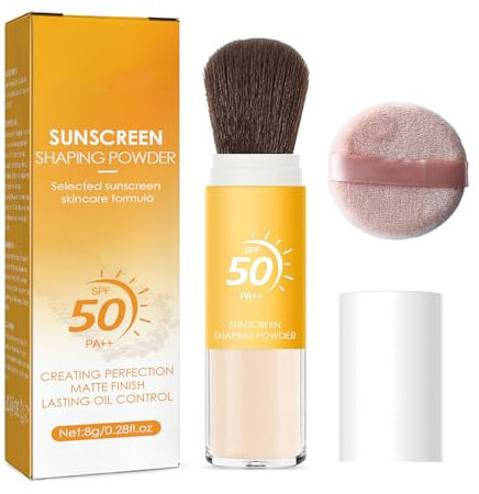 Asheyya Scalp SPF Powder, SPF 50 Powder Sunscreen for Face, Natural Matte Lasting Breathable, All Skin