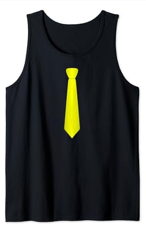 Legendär Krawatte Gelb Karneval Schlips Team Tank Top