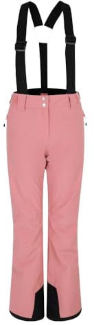 Dare 2b Diminish wasserdichte Skisalopettes für Damen, mit Scrim gefüttert, verstellbare Taille und Saum, perfekt für Winter im Freien und Schneesport, Dusty Rose