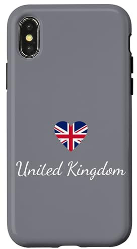 iPhone X/XS UK Flag, Great Britain Flag, UK Travel, Union Jack Case
