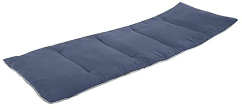Outdoor-Sonnenliege, Stuhlkissen, Gartenlounge, Chaiselamiere-Matratze mit rutschfester Rückseite und elastischer Hülle, für drinnen und draußen, Blau, 178 x 67 cm