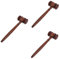 NUOBESTY 3 Stück Holzhammer Kinderspielzeug Kostüm Kostüme Zum Auktionsverkauf Hammer Mini Holzhammer Handgefertigter Holzhammer Hammer Versammlungshammer Jura Schulbedarf Gummi
