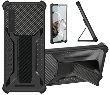 bojioderf Custodia Comaptibile per Onyx Boox Palma 2 ePaper eReader Cover Custodia Case Ibrida [con Protezione dello Schermo in Vetro temperato] [Supporto Magnetico Pieghevole] Nero