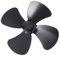 UKCOCO Aspas De Ventilador De Aleación De Aluminio Accesorios Para Estufas Mini Ventiladores Para Estufas De Leña Piezas Para Chimeneas Color Negro
