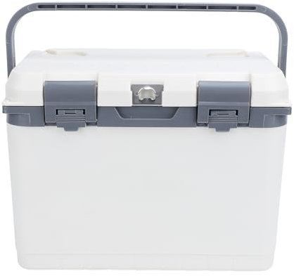 Insulated Cooler Box Portable Car Refrigerator Handheld Food Freezer Ultralight Design High Density PU Foam Insulation Long Lasting Ice Retention for Outdoor Camping Picnic 15L