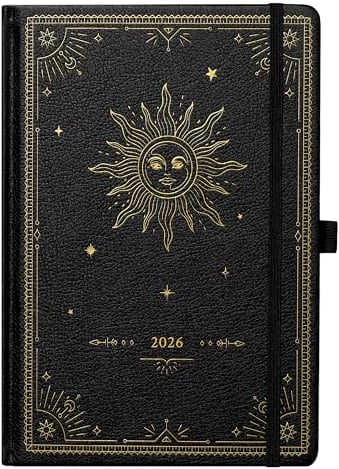 Kalender 2026 - Wochenplaner von Jan. bis Dez. 2026, Terminplaner 2026 mit Innentasche, Elastischer Verschluss, Kalender 2026 a5, 21.5cm x 14.7cm x 19mm