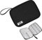 FENGRUI 1PCS Electronics Accessories Organizer Bag, Portable Travel Organizer Bag,Waterproof Electronics Accessories Storage Bag for USB Cable Drive, SD Card,Charger Hard Disk (Black)