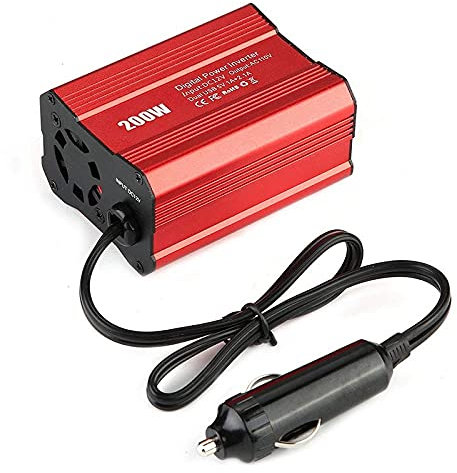 Inversor, Inversores de Corriente Inversor de alimentación del automóvil de 200W 12V 220V y AC 110V Convertidor Auto Cargador Convertidor Adaptador Modificado Onda sinusoidal(12V 110V)