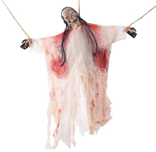 Décorations Fantômes Halloween,Décor Squelette Fantôme Extérieur pour Halloween | Accessoires Photo Farce Décoratifs pour Fenêtre Maison Hantée Intérieur Entrée Fête Jardin
