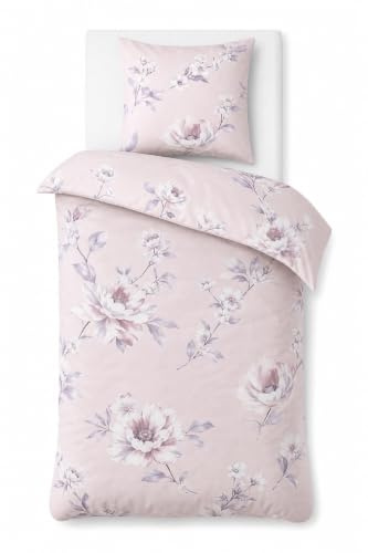 PandaHome Bettwäsche 135x200 Baumwolle 100% Türkische 2 Teilig Oeko-TEX | Entworfen in Europa , 1xBettbezug 135x200cm + 1xKissenbezüge 80x80 cm, Zertifiziert mit Reißverschluss