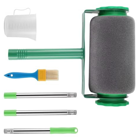 Équipement Professionnel de Rouleau avec Extension en métal et étui de Rangement pour Un Rouleau de Peinture d ' Angle à Couverture Lisse