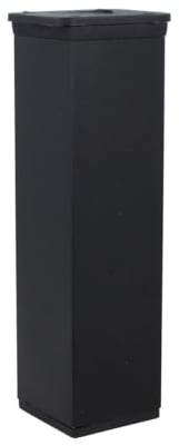 MS Beschläge® Möbelfuss Tischbein Möbelstütze aus Aluminium in Schwarz Diverse Höhen (150mm)