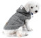 smalllee_lucky_store Hundepullover Hundestrickjacke Hoodie Wintermantel Warm Pet Kleidung für kleine Hunde Welpen Mops Französisch Bulldoggen Grau M