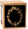 Gartenpirat Lichterkranz Ø 40 cm aus Kupferdraht Lichterkette 40 LED warmweiß mit Timer Weihnachtsbeleuchtung zum Aufhängen Weihnachtsdeko Türkranz für innen