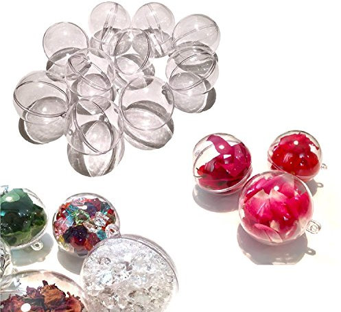 CRYSTAL KING 10 Stück Acryl-Kugeln 15 cm groß Bastel-Kugeln Acrylkugel Transparent teilbar Durchsichtig Kunstoff-Kugel Acryl Acrylic Ball Acrylkugeln 150mm