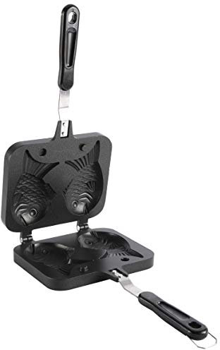 YaeGoo Taiyaki - Tortiera a forma di pesce, teglia per waffle per torte, pane, waffle