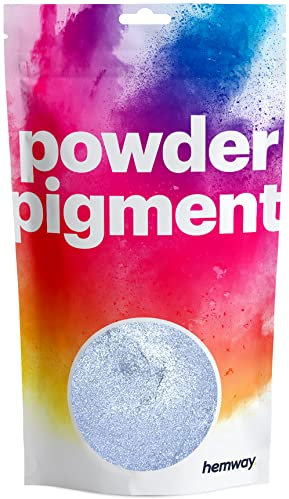 Hemway 50g / 1.75oz Metallic Azure Blue Dye Pigment Powder | Luxury Premium Dye for Epoxy, Resin, Polyurethane Paint, Jewellery, Table Tops & Resin Floors | Colour Enhancement | Vegan & Toxin-Free