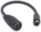 OpenII PS/2 auf AT-Tastatur-Kabel-Adapter – 6-poliger Mini-DIN-Stecker auf 5-polige MIDI-Buchse (5 Buchsen auf 6 Stecker)