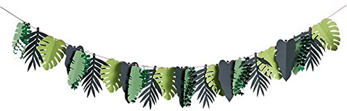 CLUB GREEN Tropical Leaf Garland, 17.3 x 0.3 x 25 cm