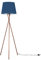 MiniSun | Modern Copper Metal Floor Lamp with a Navy Blue Tapered Shade | Floor Lamps & Torchieres, Home Décor & Improvement Essential | Includes 6W LED Bulb [3000K Warm White]