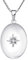 JO WISDOM Damen Halskette Ovale Medaillon Photo Bilder Amulett Silber 925,Kette Anhänger Polarstern 5A Zirkonia April Geburtsstein,Schmuck für Frauen
