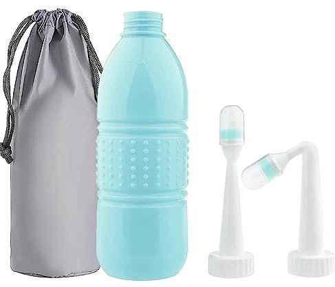 Zooma Bidet portatile, bidet elettrico, 2,3 l, da viaggio, per WC, attività all'aperto, campeggio, bottiglia spray a mano perineale, per donne e bambini, colore verde, taglia unica