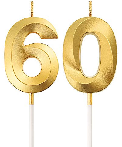 60. Geburtstag Kerzen Kuchen Ziffer Kerzen Alles Gute zum Geburtstag Kuchen Topper Dekoration für Geburtstag Party Hochzeit Jahrestag Feier Lieferungen