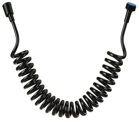 Manguera de ducha de lluvia manguera de inodoro manguera de bidé 2m , manguera de ducha flexible de resorte ABS para fontanería de agua Inodoro Bidet Pulverizador Pistola Baño,negro