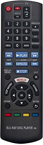 VINABTY N2QAYB001058 Ersatz Fernbedienung Passend für Panasonic Blu-ray Disc Player HDD Recorder DMR-BWT850 DMR-PWT655 DMR-PWT550 DMR-HWT250 DMR-HWT150