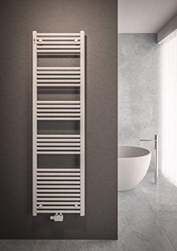 Mert Badheizkörper Heizkörper mit Mittelanschluss Weiss 1750x600 mm mit inklusive Anschlussset