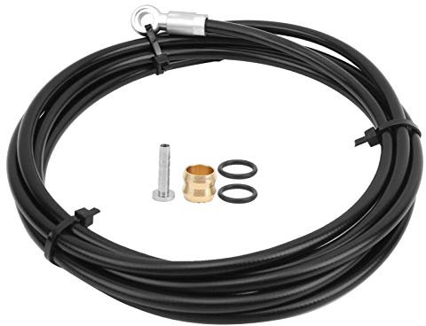 Bnineteenteam Tuyau de Frein à Disque, Bricolage 2M Haute sécurité Stable vélo découpable hydraulique Kit de câble de Tube de Frein à Disque pour SLX/XT/XTR VTT(Argent)