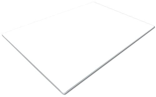 White Glass Chopping Board | Worktop Saver 40 x30cm