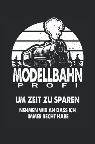 Modellbahn Notizbuch (liniert) Dampflok Modelleisenbahn Eisenbahner