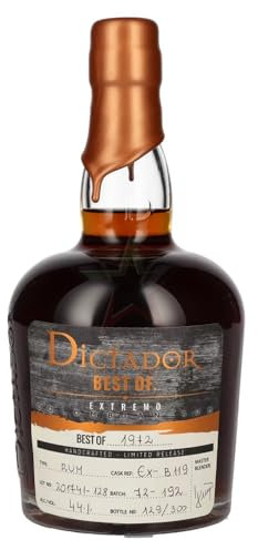 Dictador BEST OF 1972 EXTREMO Colombian Rum Limited Release 44,00% 0,70 lt.