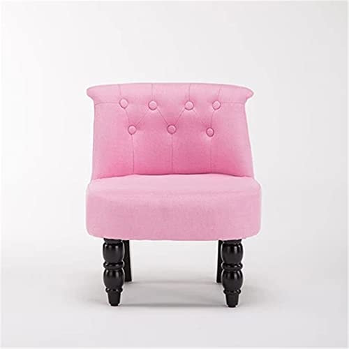 ChengBeautiful Kindersofa Kindersofas, Kindermöbel, Stoff Massivholz-Sofa-Stühle, einfache Moderne Sofacstühle für Kinderzimmermöbel (Farbe : Pink, Size : 40x45x57cm)