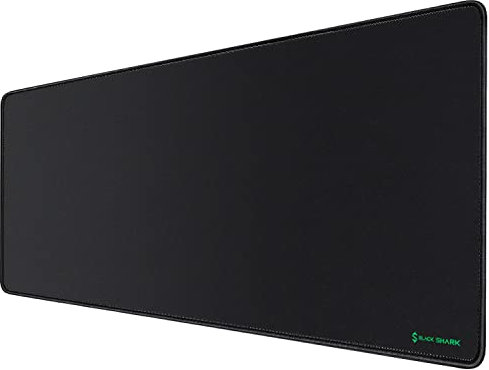 Black Shark Tappetino Mouse Gaming - 800x300 mm - Mouse Pad con Base in Gomma Antiscivolo - Superficie Micro-texture - migliora la precisione e la velocità - Tappetino Scrivania XXL - Nero