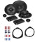 Hifonics VX 6.2C Lautsprecher mit Einbauset passend für Opel Corsa B 1993-2008 Türen vorne 400 Watt 165mm 2 Wege Kompo