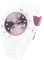 Taffstyle Damen Herren Sportuhr Armbanduhr Silikon Sport Ziffernblatt mit Datum Analog Quarz Farbige Bunte Uhr Weiß Rosa