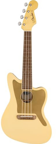 Fender Fullerton Jazzmaster Uke Vintage White - Konzert Ukulele