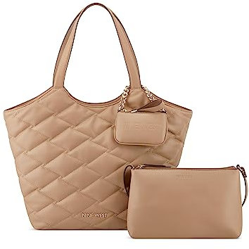 Nine West Damen Regan 3-in-1-Tragetasche Tragetaschen und Rucksäcke, Dunkles Khaki
