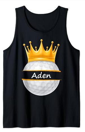 Neuheit Golf Personalisierte Name Aden Sports Dad Tank Top
