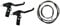 2 x Bike Bicycle Brake Levers & Brake Cables | Bike Handle Brake Lever 2.2cm Diameter for Most Bicycles MTB Road Bikes & BMX | Black Aluminium Alloy Levers + Brake Cables