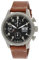 Messerschmitt Herren-Fliegeruhr Automatik Chronograph mit Lederband ME-3H214