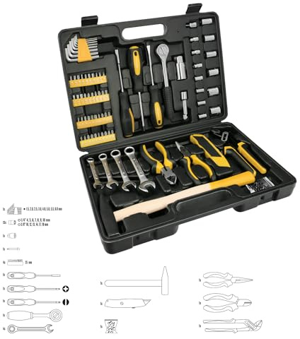 WOLFPACK LINEA PROFESIONAL 160-teiliges Werkzeugset mit Koffer