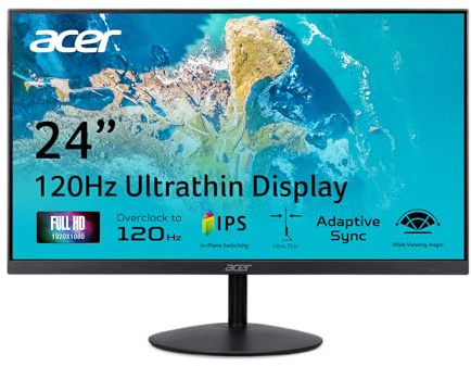 acer SB0 Monitor 23.8 FHD 120Hz IPS Panel 1ms AdaptiveSync